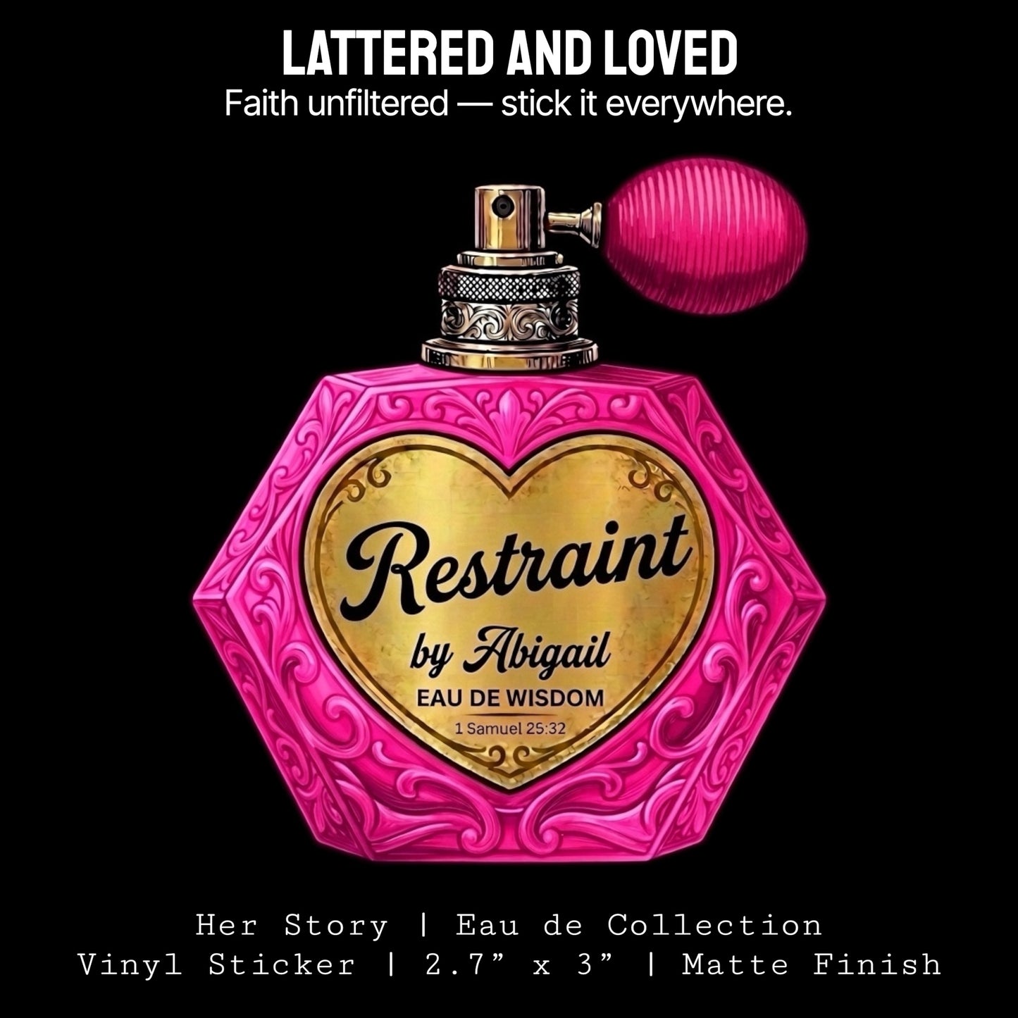 Restraint by Abigail Sticker | Her Story: Eau de Collection