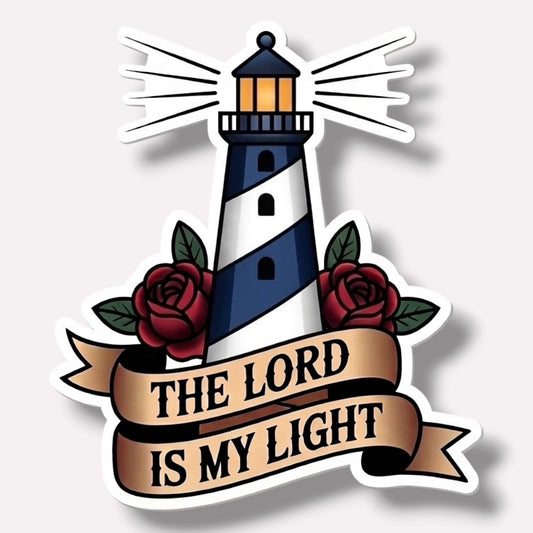 Lighthouse Sticker | The Lord Is My Light | Traditional Truths