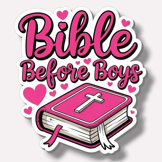 Bible Before Boys Sticker