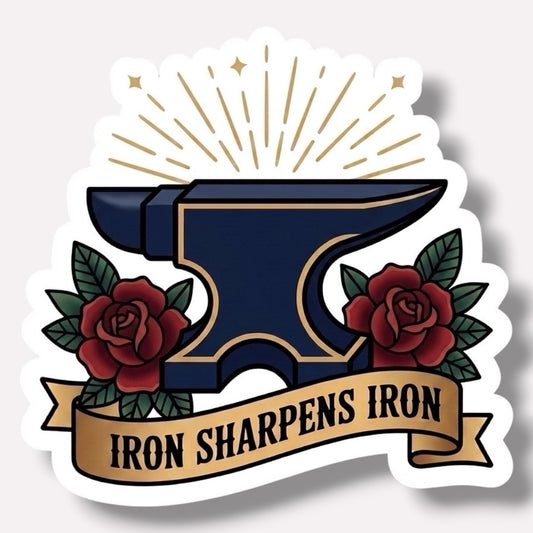 Traditional Truths Collection | Anvil Sticker | Iron Sharpens Iron