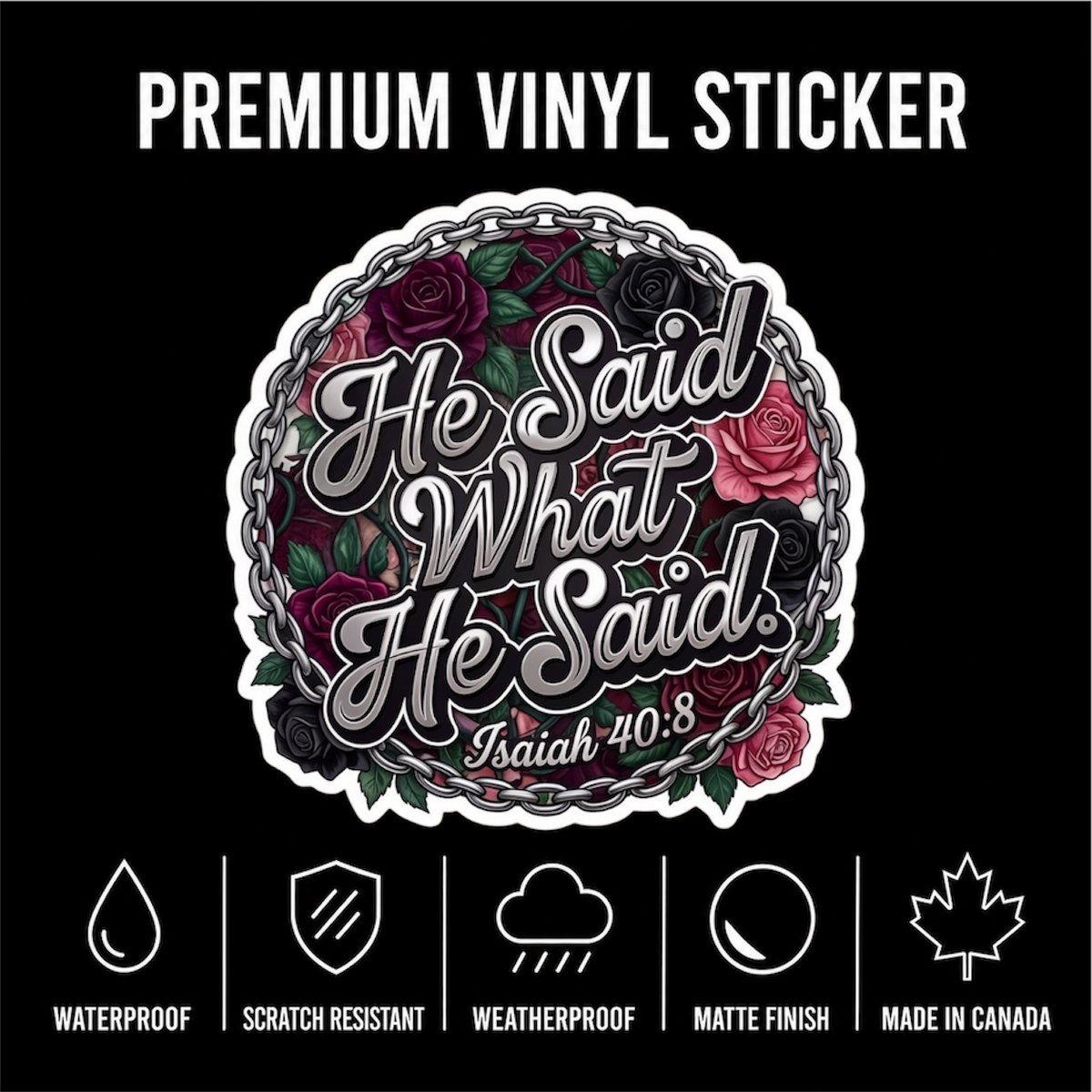 He Said What He Said Sticker