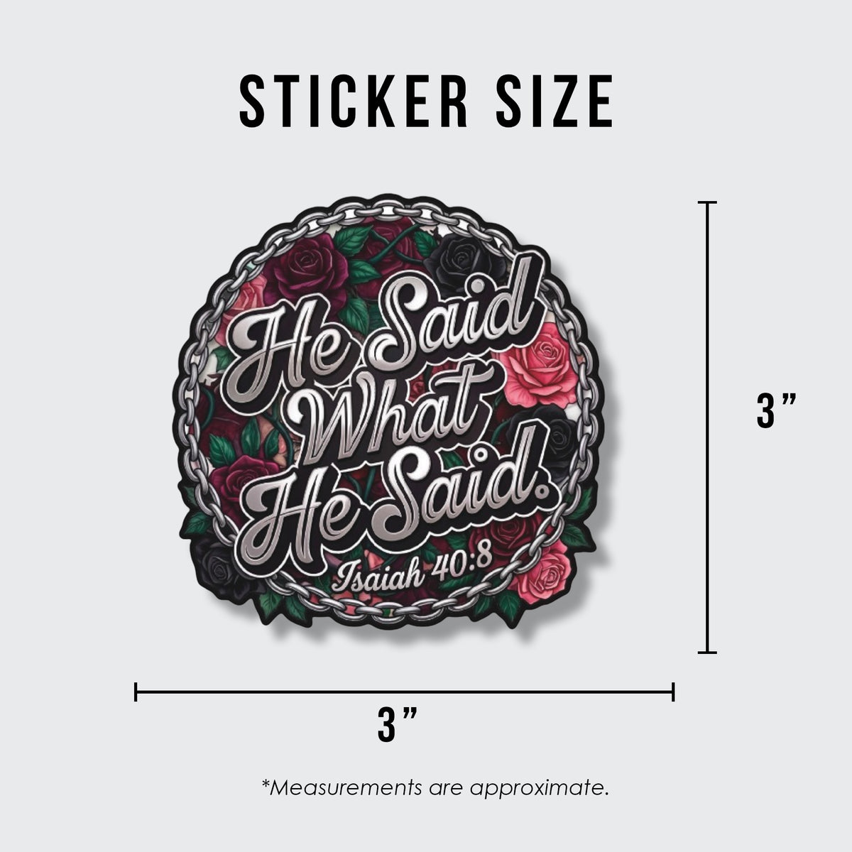 He Said What He Said Sticker