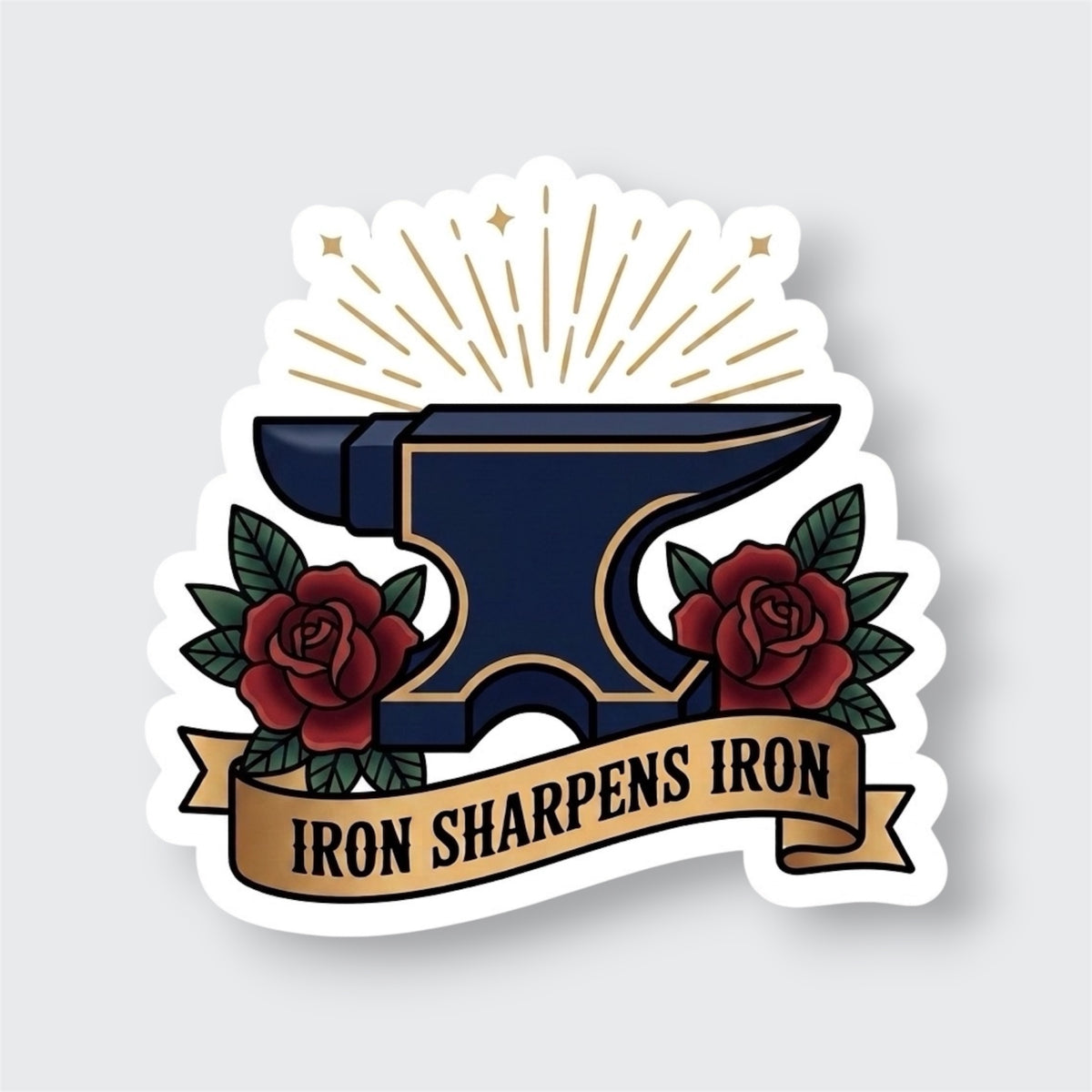 Traditional Truths Collection | Anvil Sticker | Iron Sharpens Iron