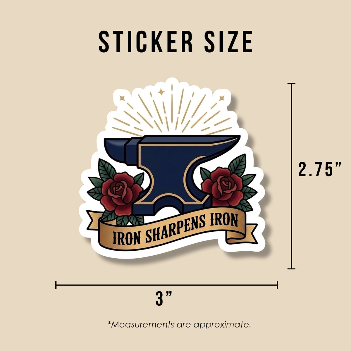 Traditional Truths Collection | Anvil Sticker | Iron Sharpens Iron