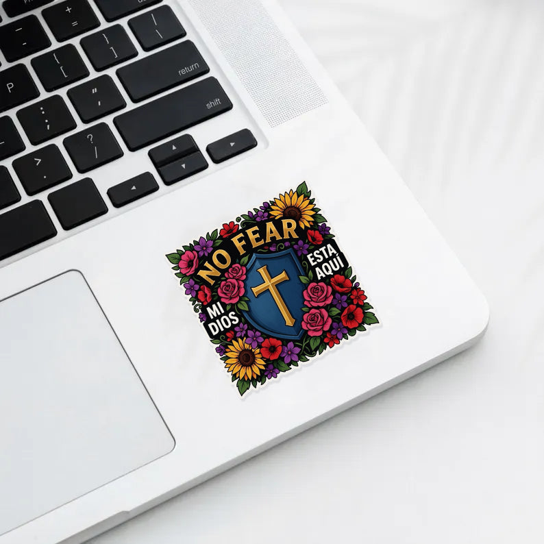 No Fear Mi Dios Esta Aqui Sticker